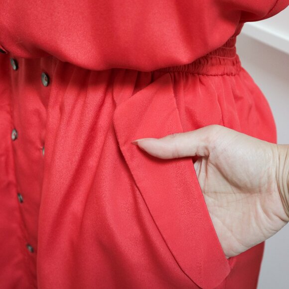 BCBGeneration Tomato Red Nautical Mini Strapless Dress - Picture 3 of 9